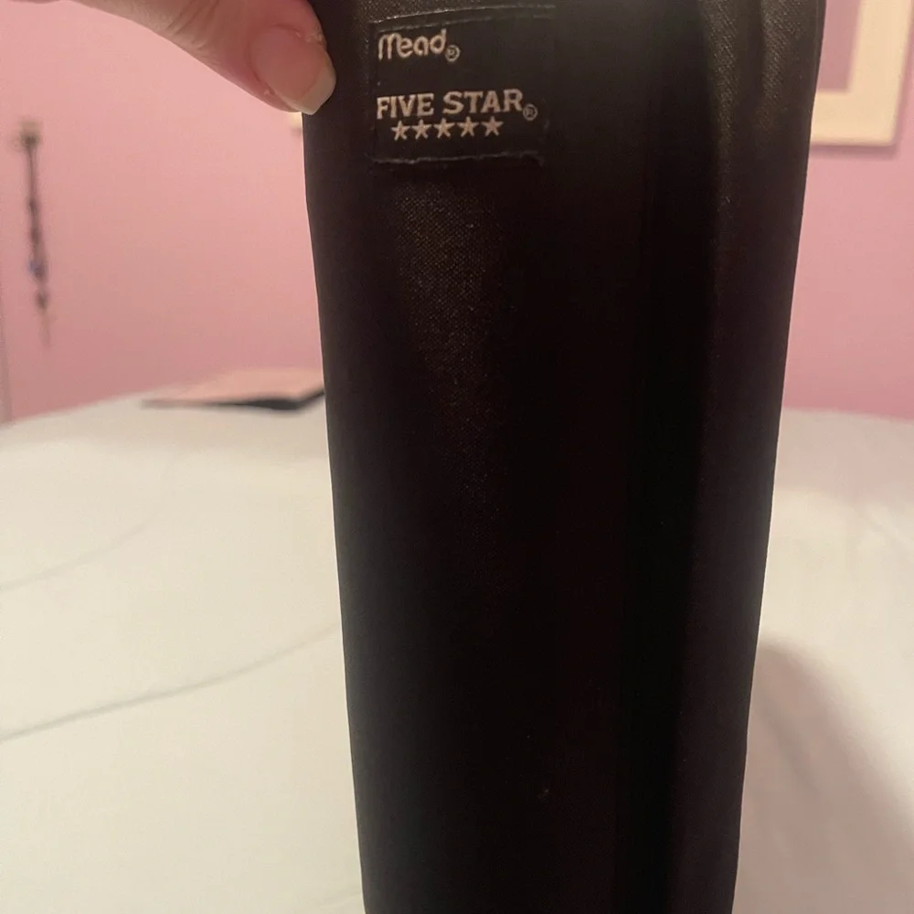 Like New Mead Five Star Blue and Black Zipper Binder